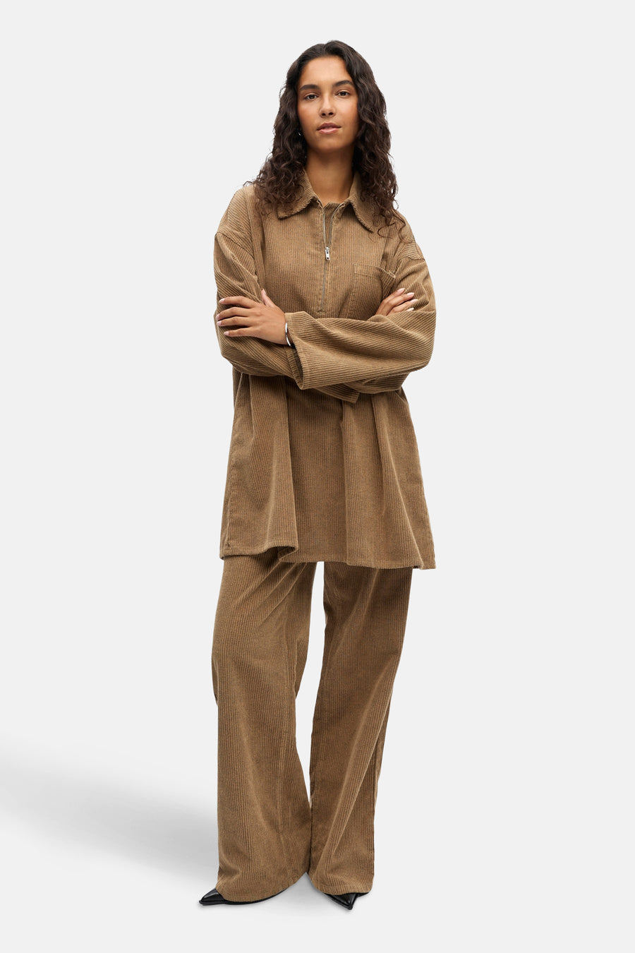 Robe à manches longues - beige - OBJECT