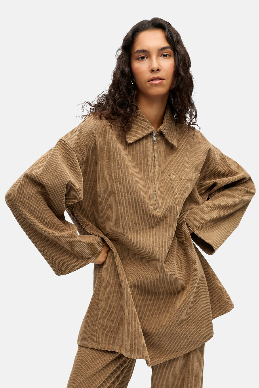 Robe à manches longues - beige - OBJECT