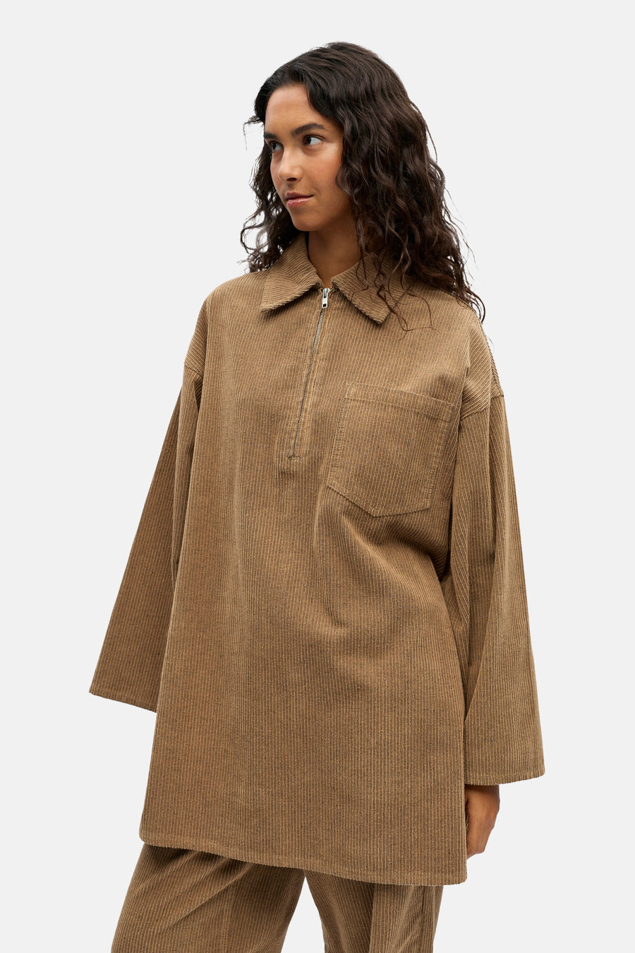 Robe à manches longues - beige - OBJECT