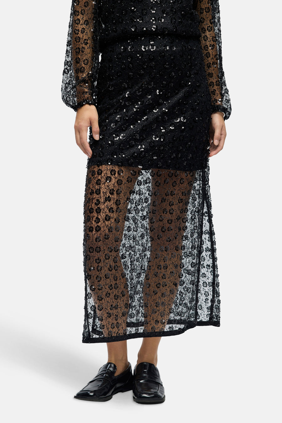 OBJMAISY HW LONG SKIRT 141