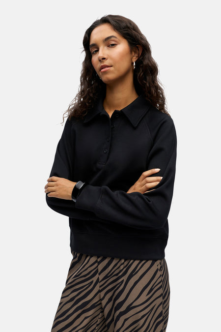 OBJANDREA L/S RE POLO PULLOVER DIV