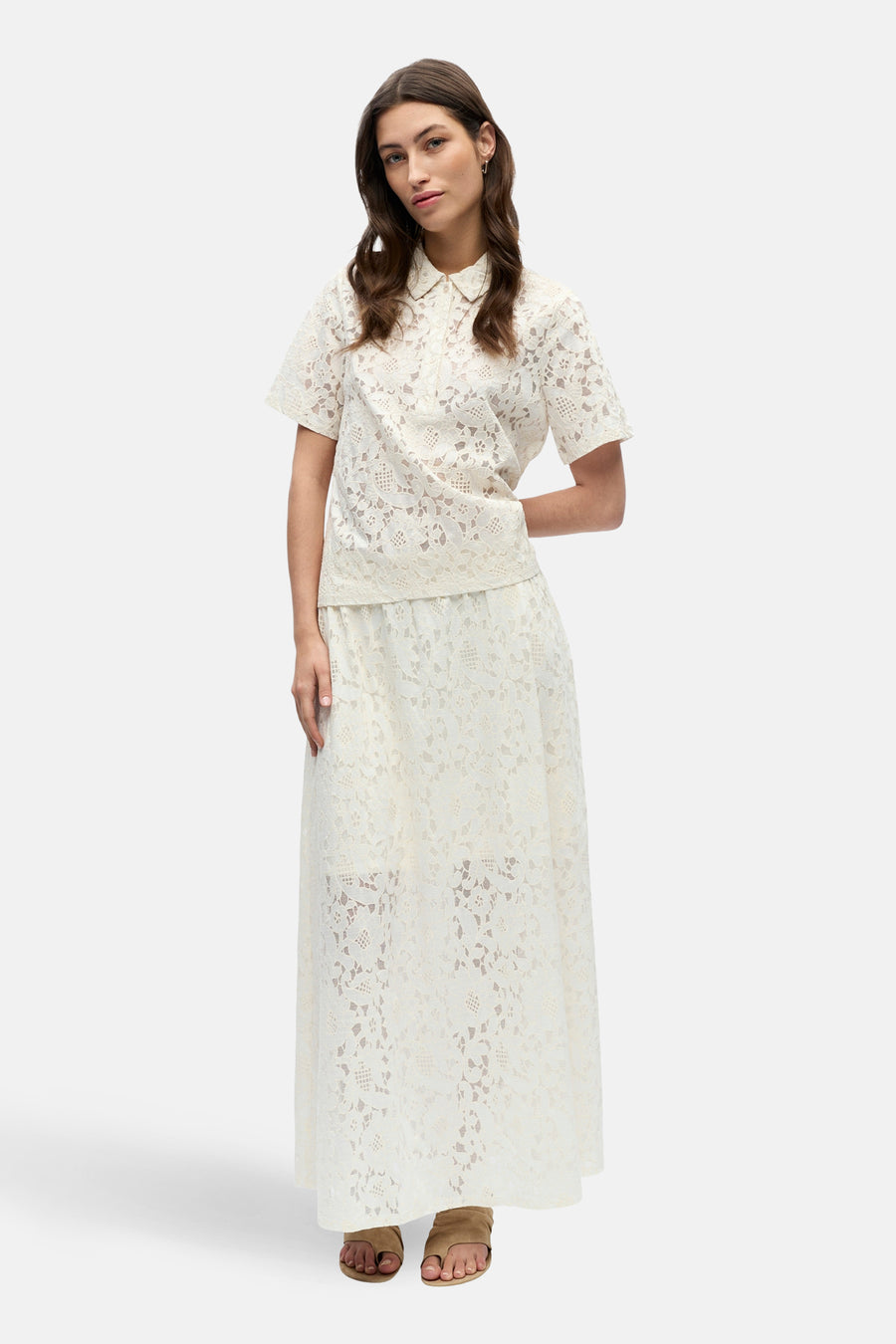 Polo à manches courtes - écru