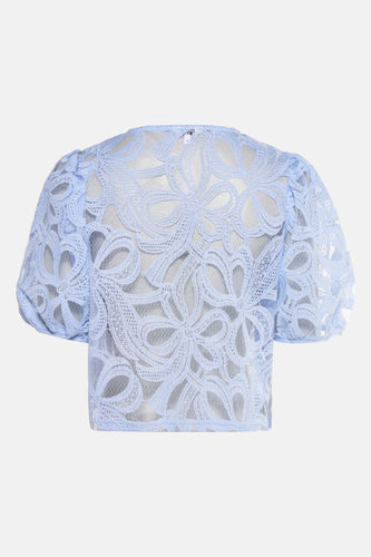 Blouse à manches courtes - bleu - OBJECT - 4