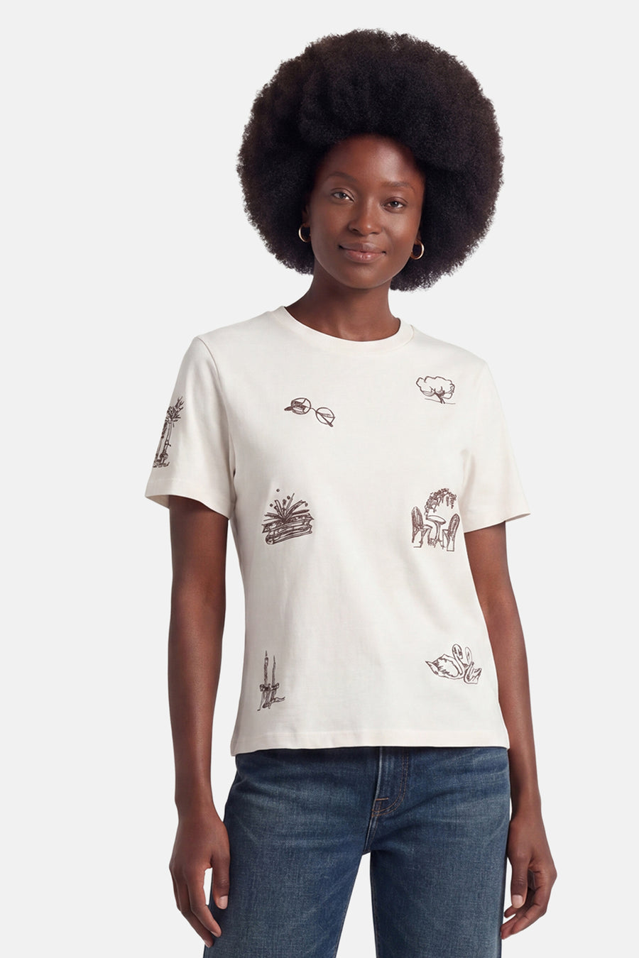T-shirt à manches courtes - blanc