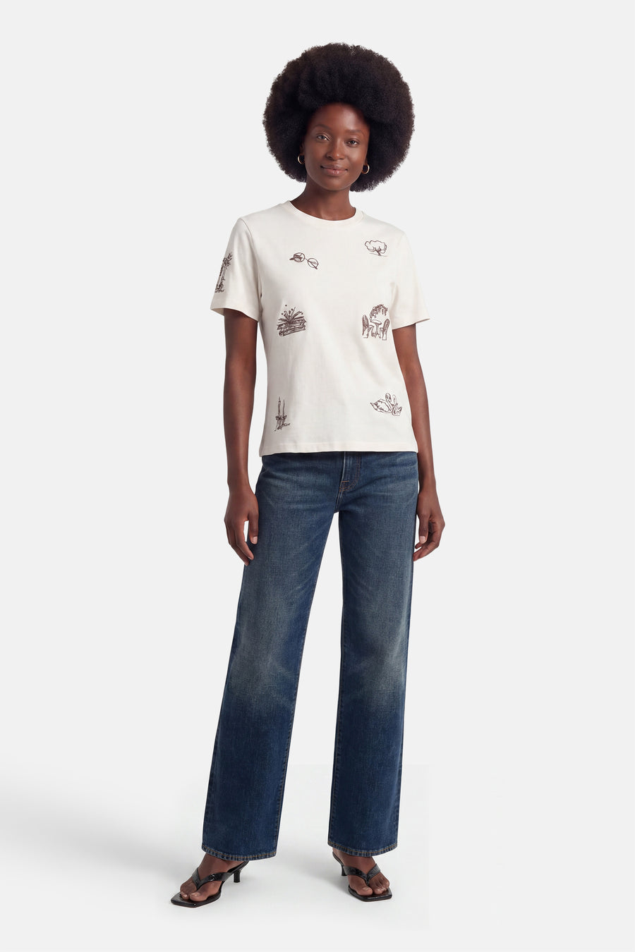 T-shirt à manches courtes - blanc