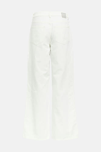 Jean de couleur blanche d'OBJECT, vue arrière avec jambes larges et deux poches arrière.