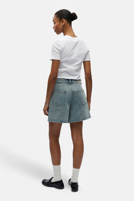 Short light blue denim - OBJECT