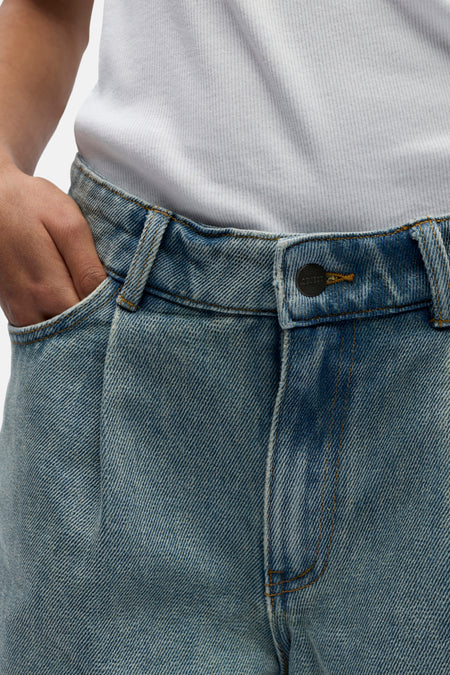 Short light blue denim - OBJECT