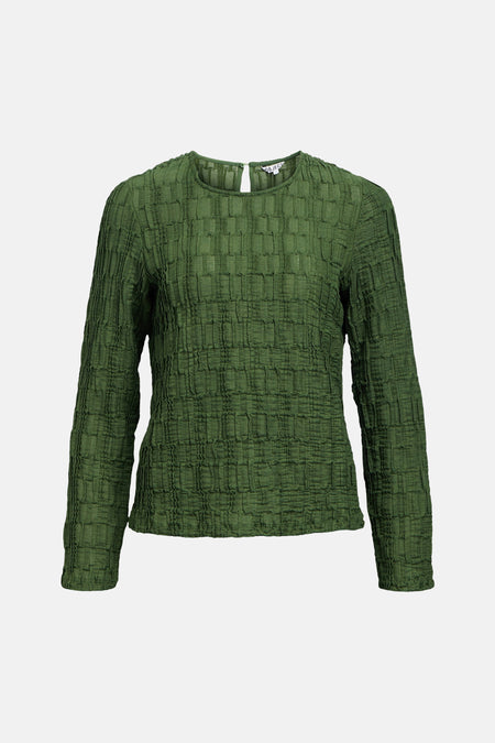 Top uni manche longue vert - OBJECT