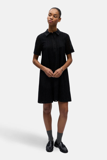 Robe à manches courtes - noir