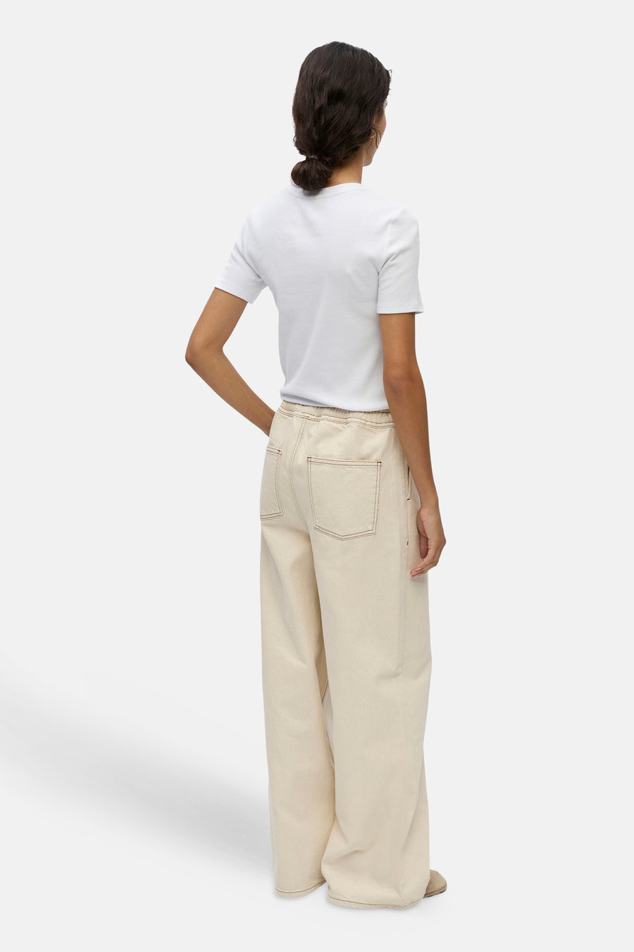 Jeans coloré beige - OBJECT