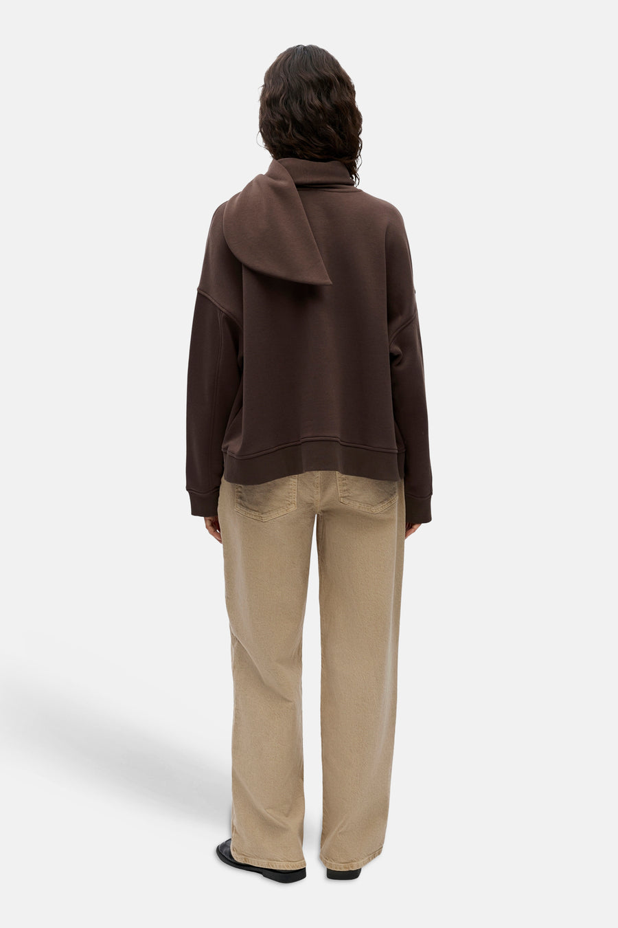 Sweat col O brun - OBJECT