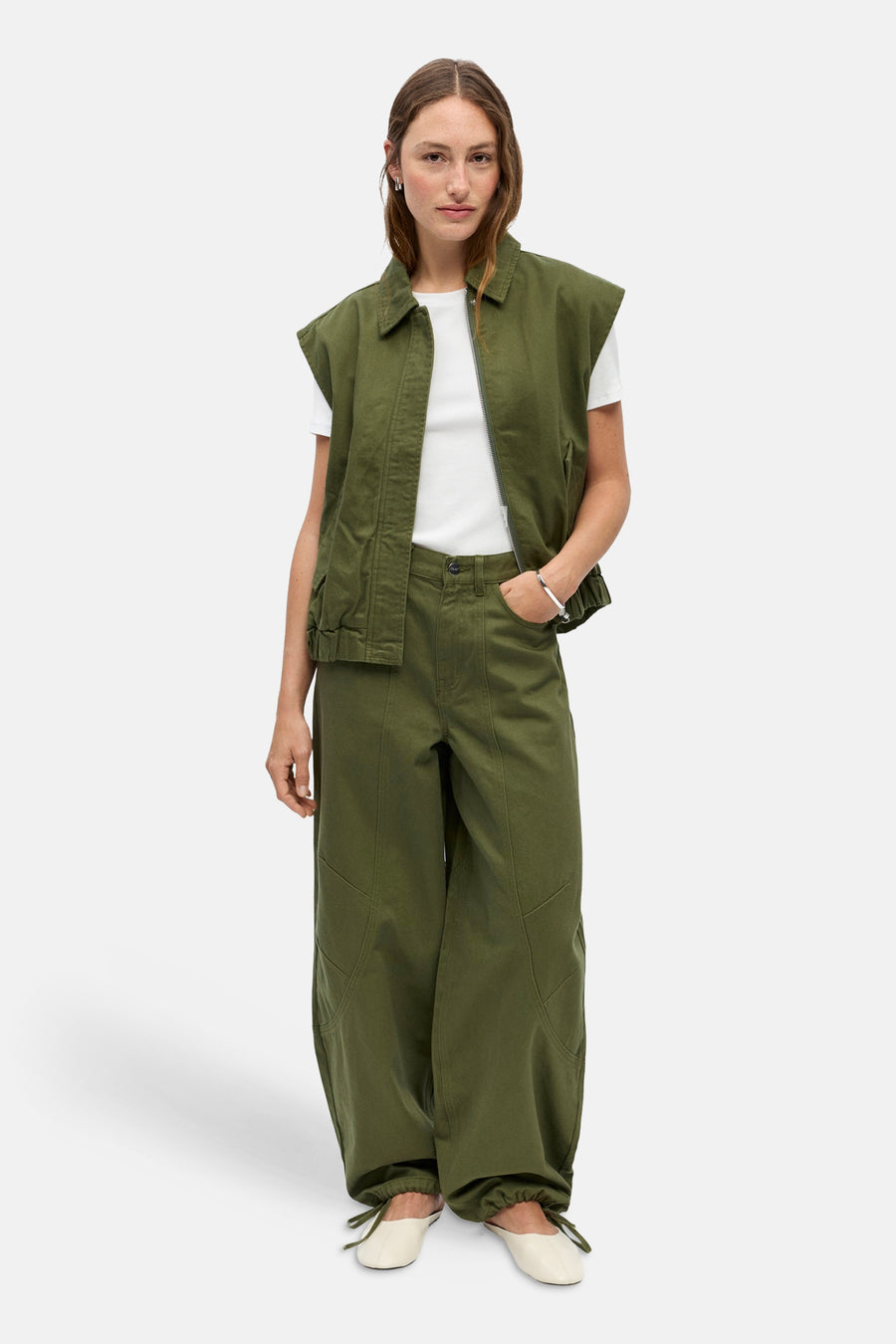 Jeans coloré - Bronze Green