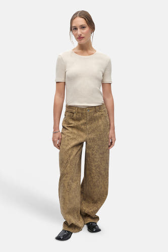 Pantalons 5 poches beige - OBJECT
