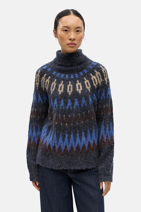 Pull col O multicolore - OBJECT