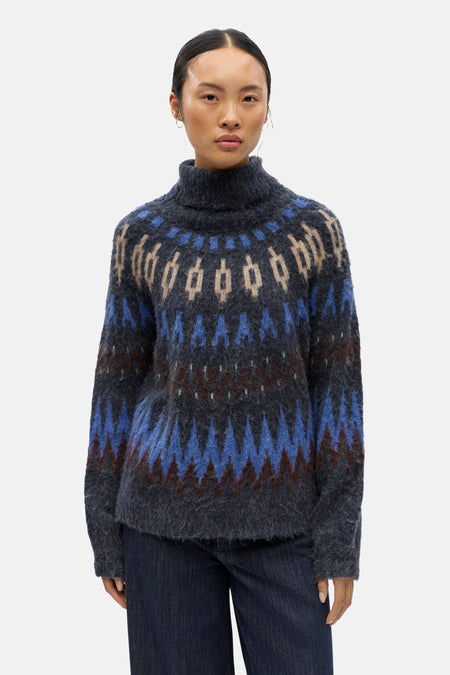 Pull col O multicolore - OBJECT
