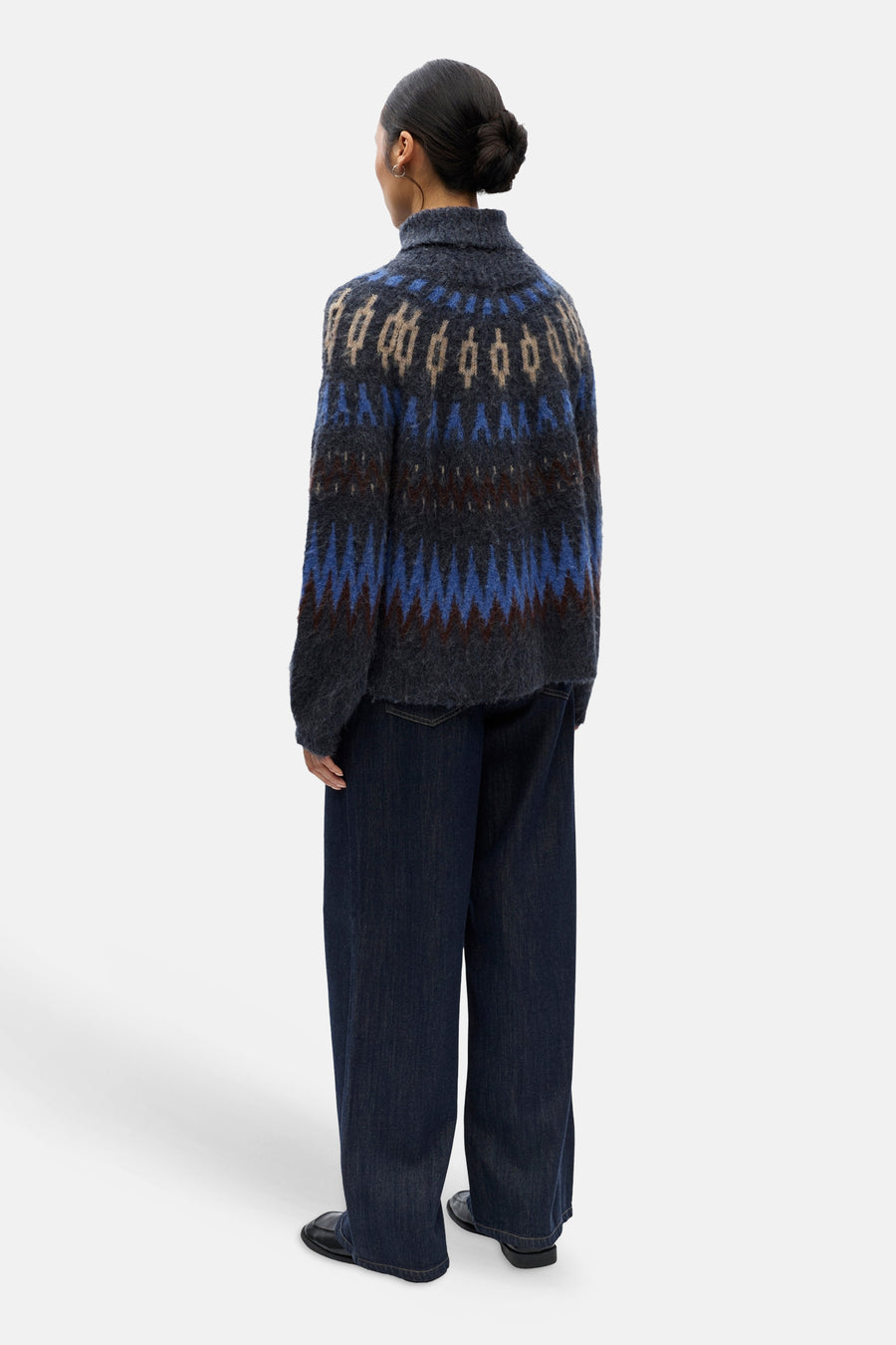 Pull col O multicolore - OBJECT