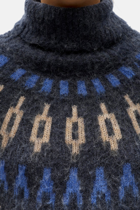 Pull col O multicolore - OBJECT