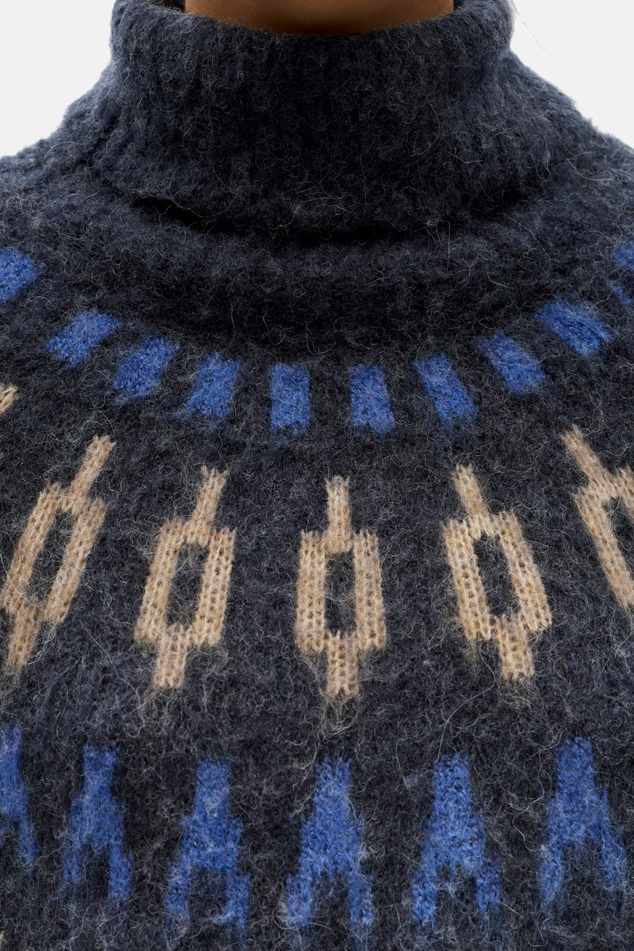 Pull col O multicolore - OBJECT