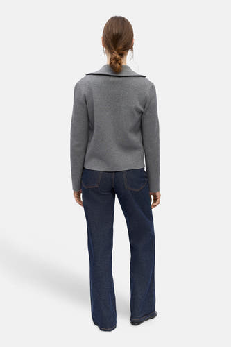Cardigan - Medium Grey Melange