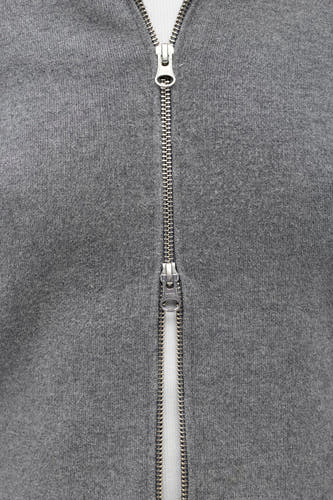 Cardigan - Medium Grey Melange