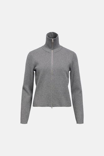 Cardigan - Medium Grey Melange