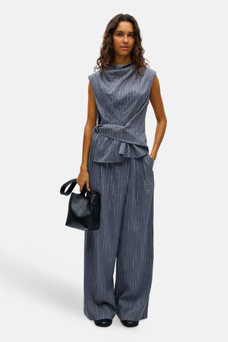 Blouse sans manches - gris