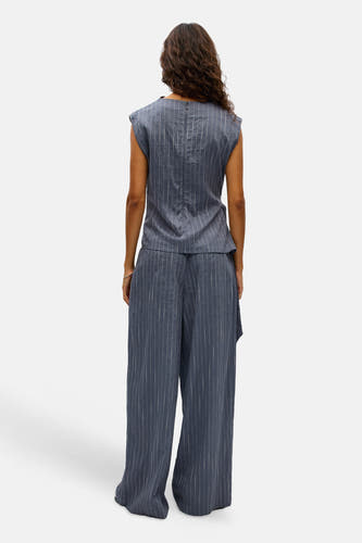 Blouse sans manches - gris