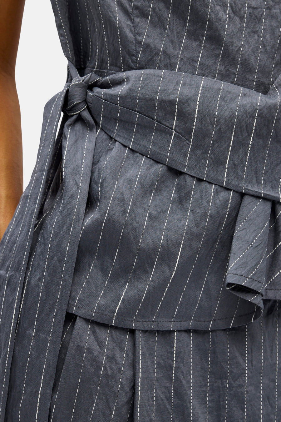 Blouse sans manches - gris