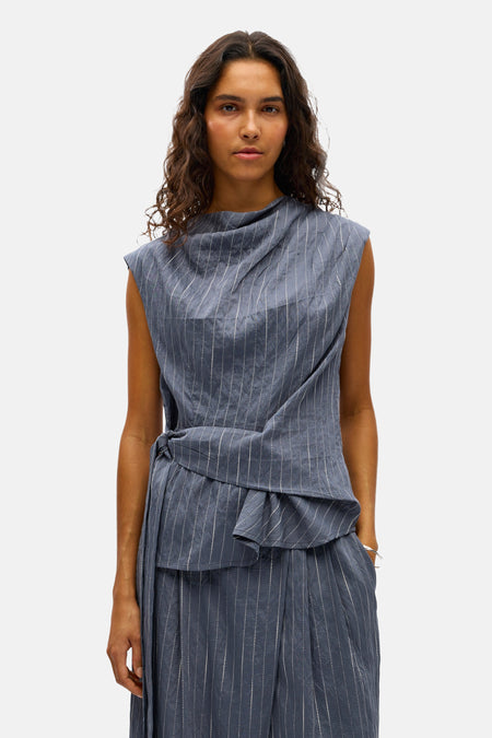 Blouse sans manches - gris