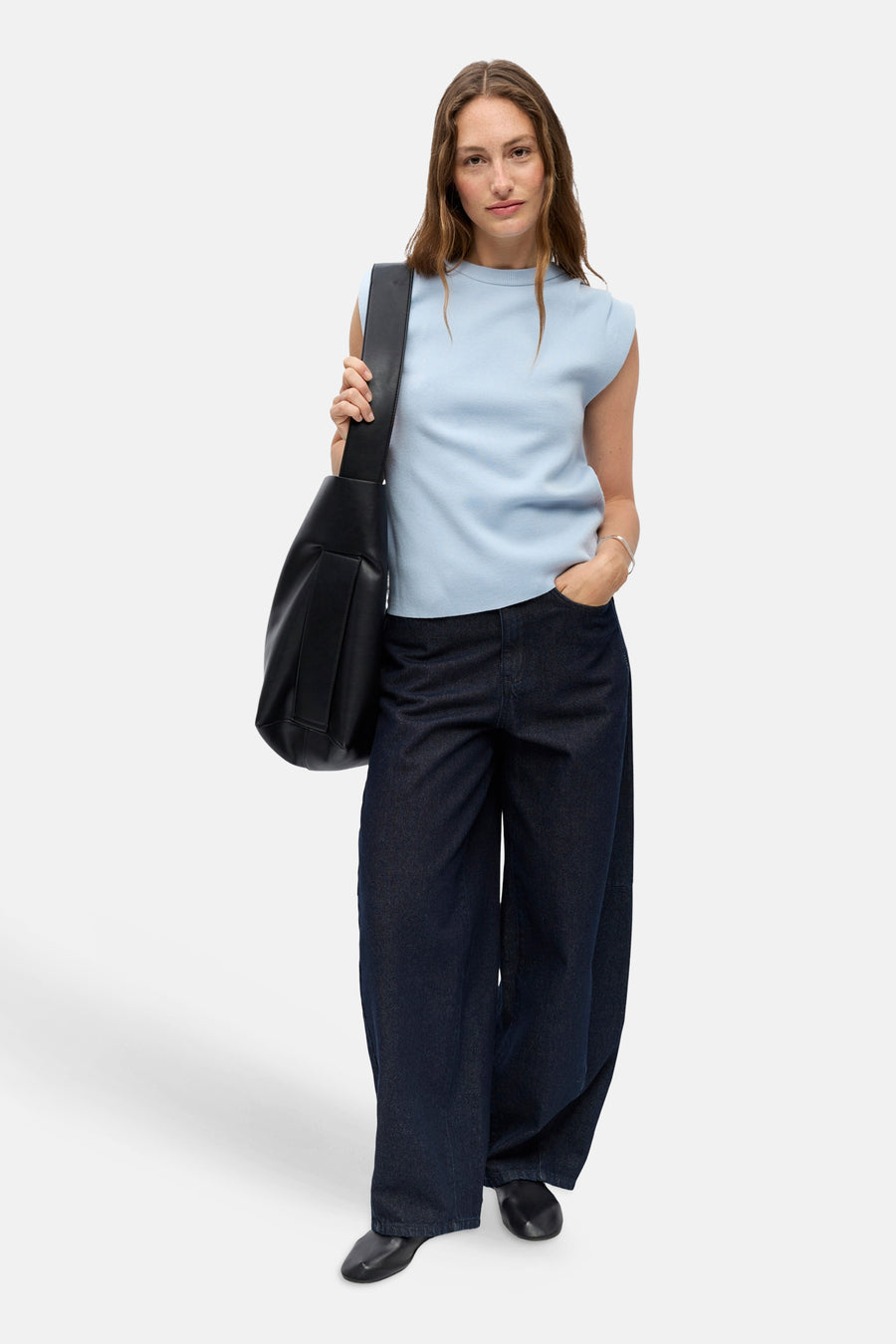 Pull col O bleu - OBJECT