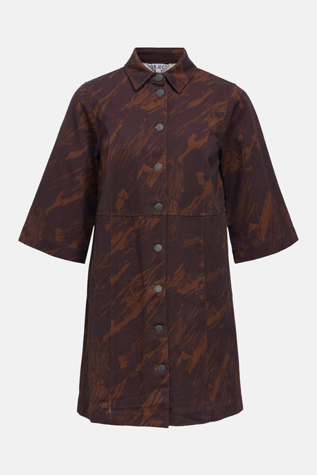 Robes manches courtes brun - OBJECT