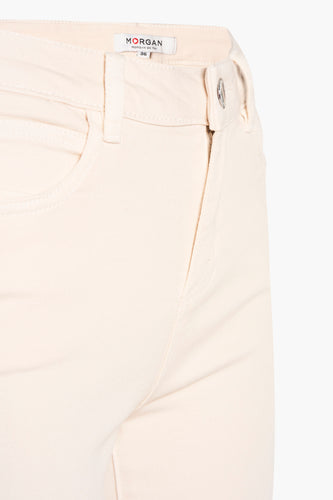 Pantalon color&eacute; - ecru - Morgan De Toi