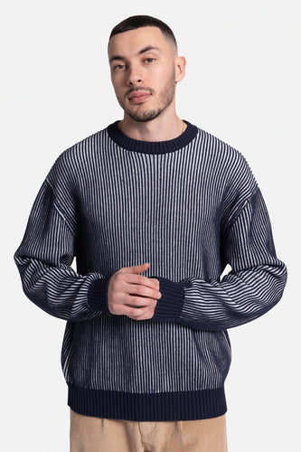 Pull à col rond - bleu