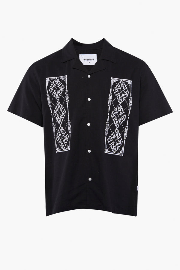 Chemise (manches courtes) Noir - WOODBIRD