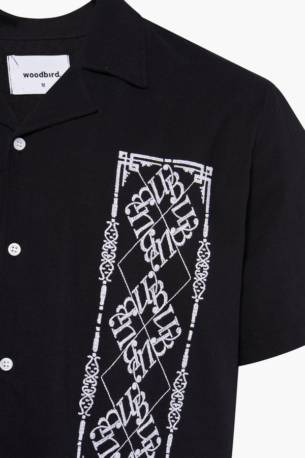 Chemise (manches courtes) Noir - WOODBIRD