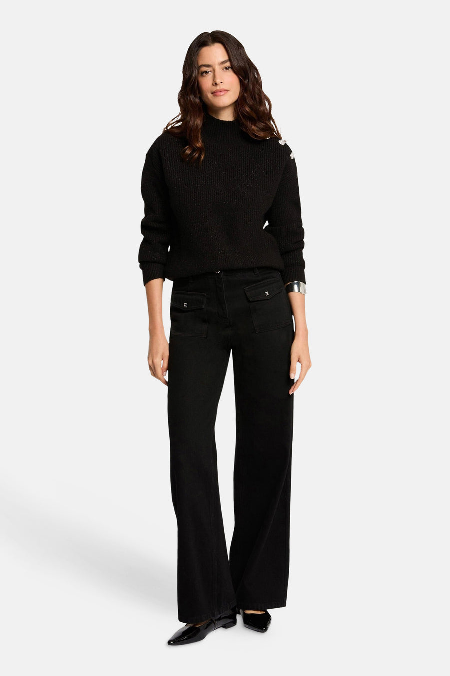 Pull col roulé noir - Morgan De Toi - Morgan De Toi
