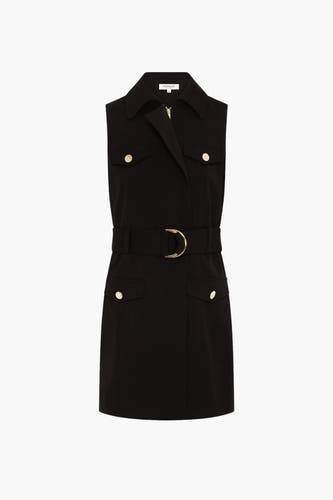 Robe &agrave; manches courtes - noir