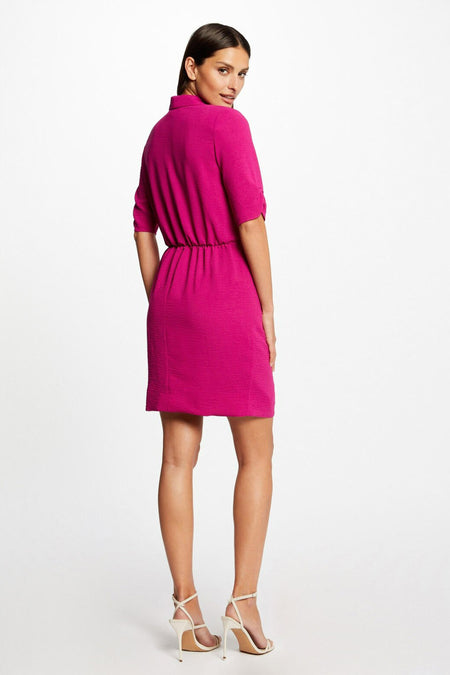 Robe &agrave; manches courtes - rose