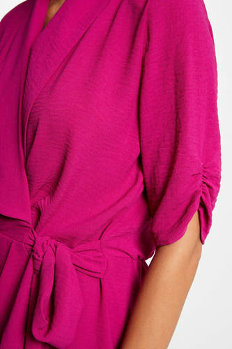 Robe &agrave; manches courtes - rose
