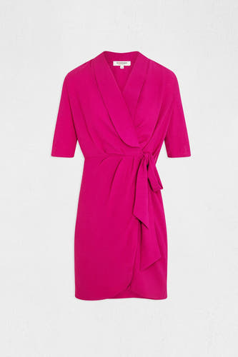 Robe &agrave; manches courtes - rose