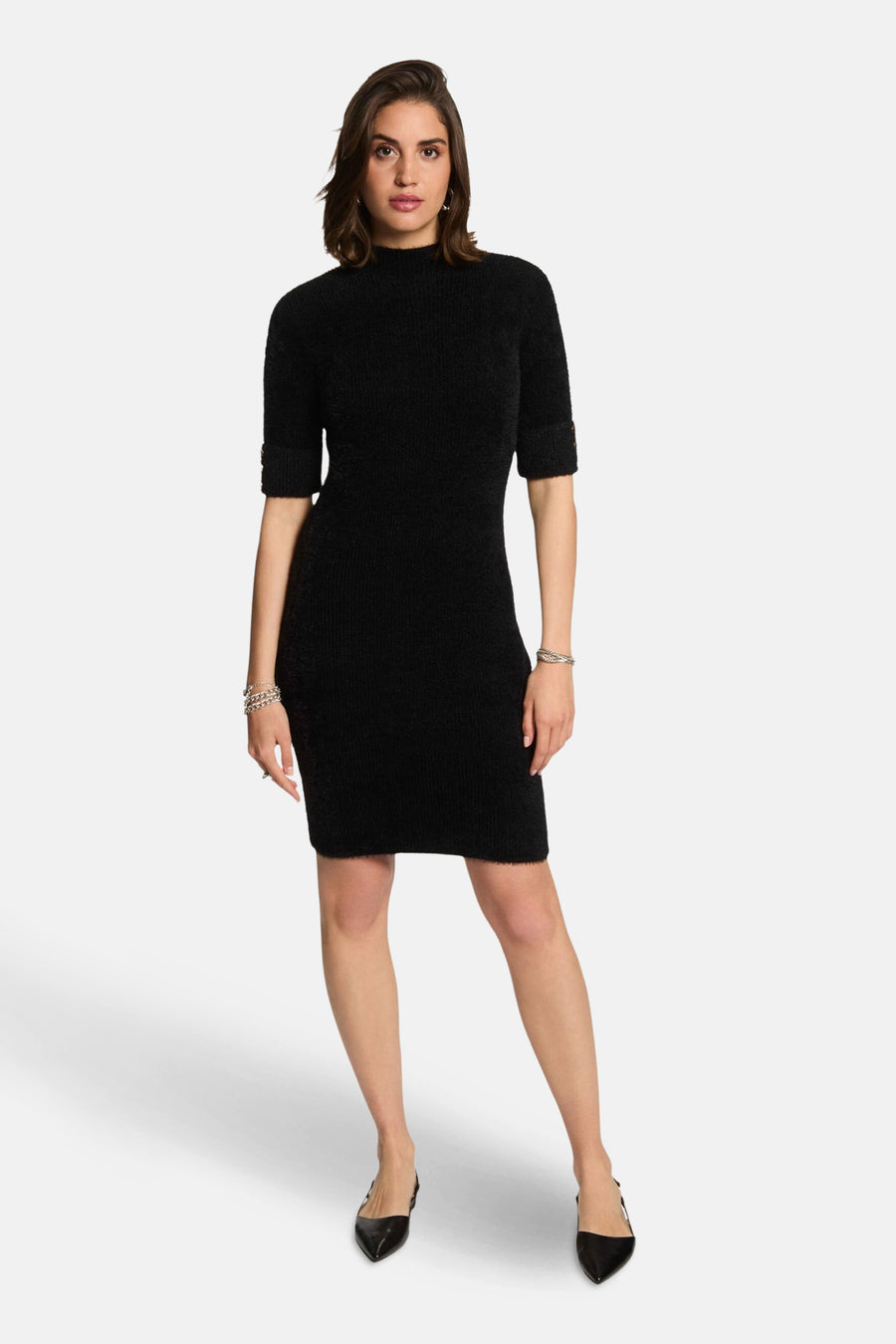 Robe à manches courtes - noir - Morgan De Toi