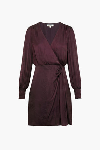 Robe &agrave; manches longues - mauve
