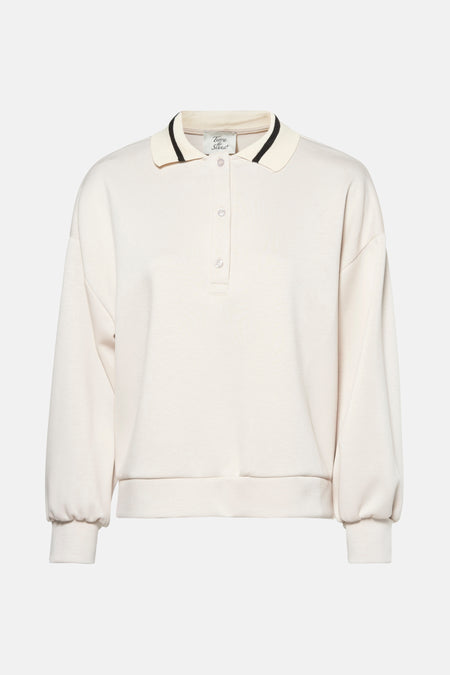 Sweat col O Beige - Terra di Siena