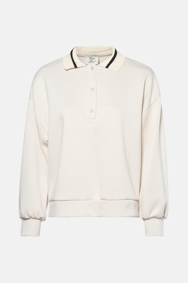 Sweat col O Beige - Terra di Siena