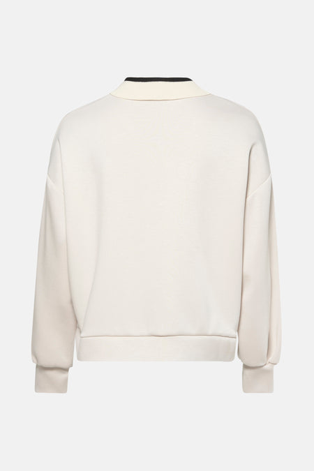 Sweat col O Beige - Terra di Siena