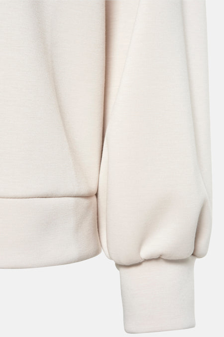 Sweat col O Beige - Terra di Siena