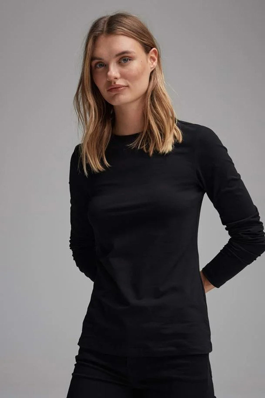 T-shirt (manches longues) noir - OPUS - OPUS