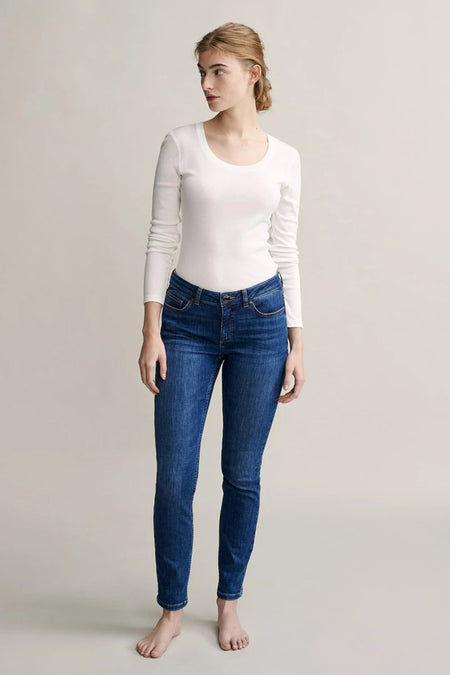 Top uni manche longue Blanc - OPUS