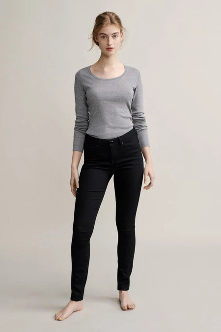 Top uni manche longue Gris - OPUS